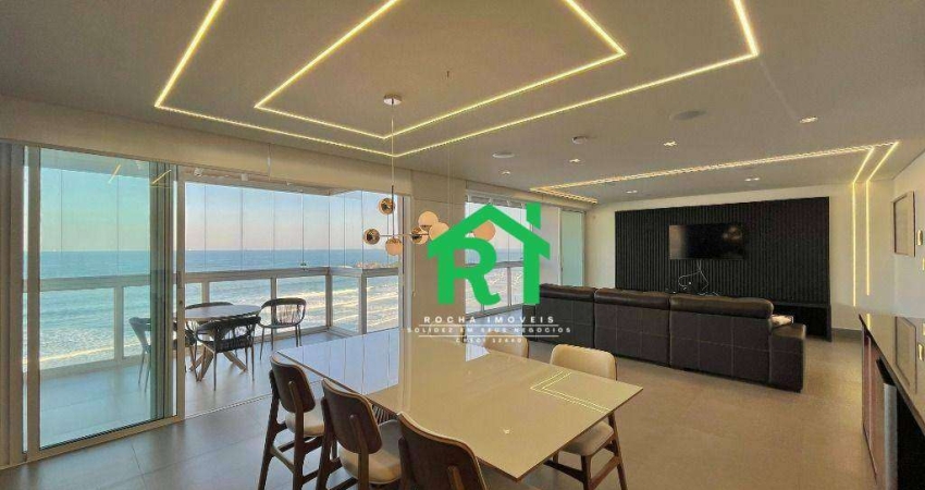 Apartamento Frente Mar com 5 Quartos (5 Suítes), 1 Vaga, Pitangueiras, Guarujá/SP