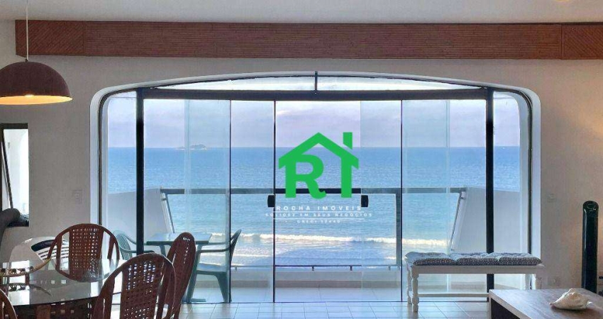 Apartamento Frente Mar, 3 Quartos (1 Suíte), 2 Vagas, Jardim Astúrias, Guarujá/SP