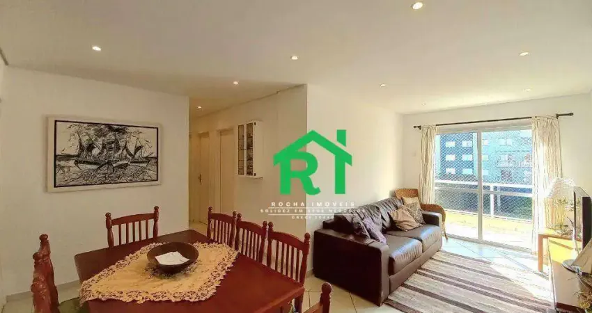 Apartamento à beira mar com 3 Dormitórios, 1 Suítes, 1 vaga - Enseada - Guarujá/SP
