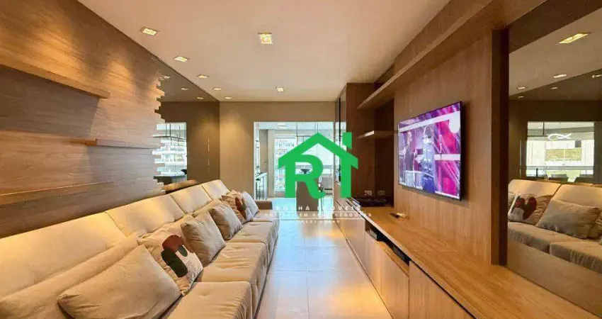 Apartamento com 3 dormitórios à venda, 144 m² por r$ 1.900.000,00 - pitangueiras - guarujá/sp