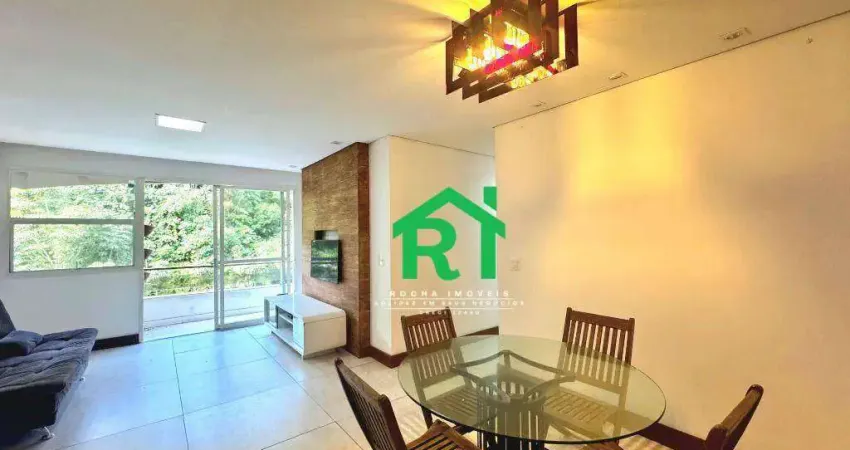 Apartamento com 3 dormitórios para alugar, 104 m² por R$ 5.500/mês - Pitangueiras - Guarujá/SP