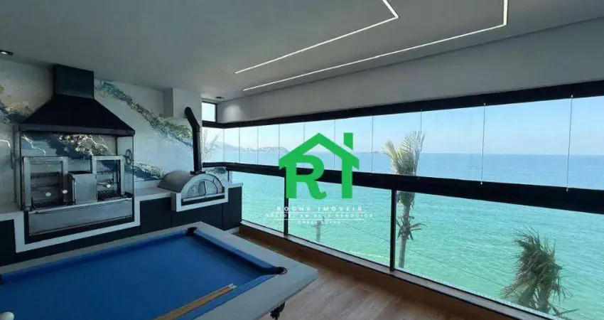 Apartamento a venda em Praia das Pitangueiras, Lazer completo, vista total pro mar, Guaruja/SP