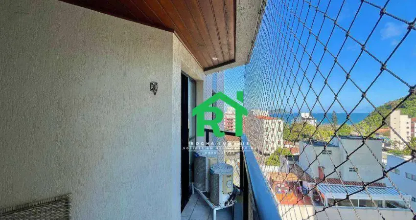 Apartamento com Vista Mar, 2 Quartos (1 Suíte), 1 Vaga, Lazer, Tombo, Guarujá/SP