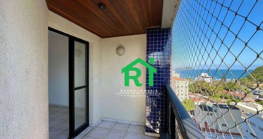 Apartamento com Vista Mar, 2 Quartos (1 Suíte), 1 Vaga, Lazer, Tombo, Guarujá/SP