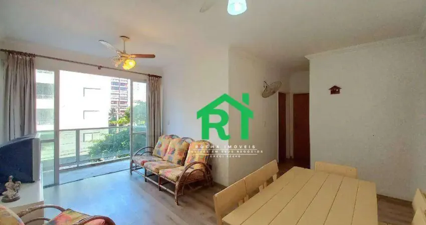 Apartamento à beira mar com 3 Dormitórios, 1 reversível, 1 vaga - Enseada - Guarujá/SP