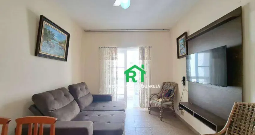 Apartamento vista mar, 2 dormitórios, 1 vaga, à venda por r$ 450.000 - pitangueiras - guarujá/sp