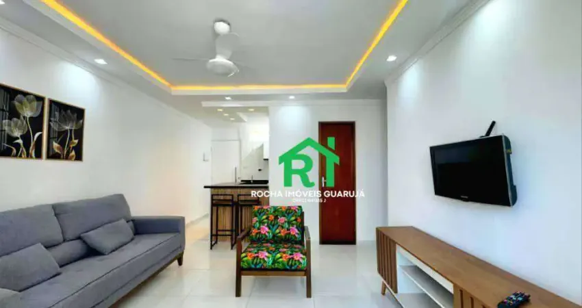 Apartamento com 1 dormitório à venda, 50 m² por r$ 375.000 - pitangueiras - guarujá/sp