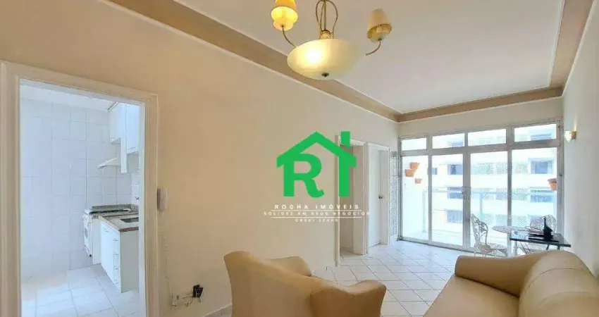 Apartamento beira mar, 2 dormitórios (1 suíte), 1 vaga, à venda por r$ 430.000 - pitangueiras - guarujá/sp
