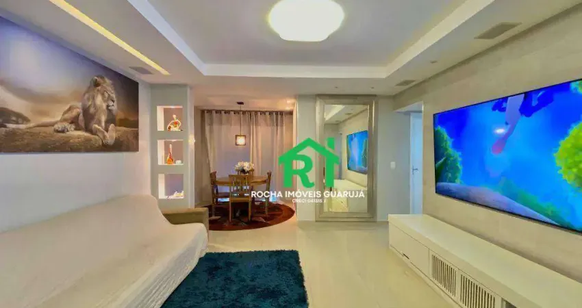 Apartamento à beira mar com 3 quartos (1 suíte), 2 vagas e lazer à venda no tombo, guarujá