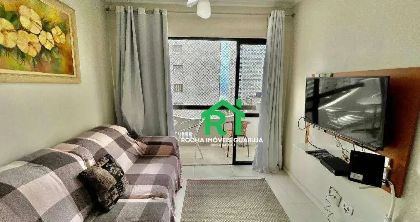 Apartamento com 1 dormitório à venda, 55 m² por r$ 380.000 - pitangueiras - guarujá/sp