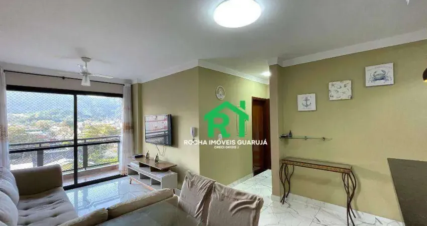 Apartamento com 2 dormitórios, 1 sendo suite na praia da enseada com lazer.