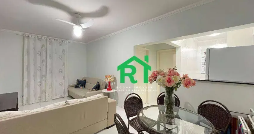 Apartamento com 1 dormitório, 1 vaga, pitangueiras, guarujá/sp