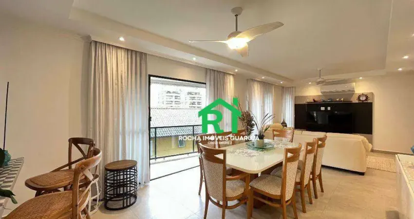 Apartamento com 4 quartos (2 suítes), 2 vagas, lazer, enseada, guarujá/sp