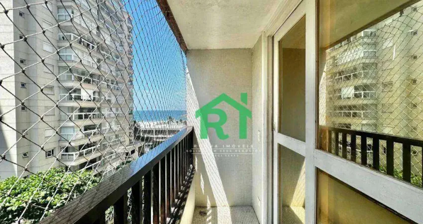 Apartamento à beira mar com 3 quartos (2 suítes), 1 vaga à venda em pitangueiras, guarujá