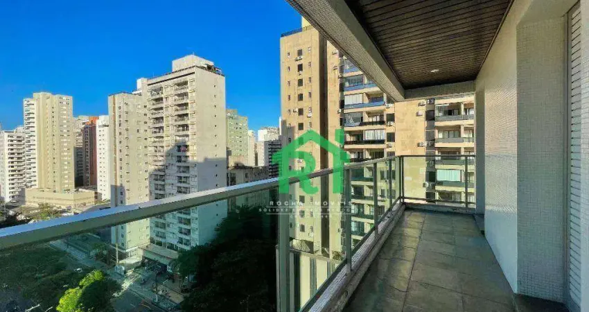 Apartamento com 3 dormitórios à venda, 92 m² por r$ 590.000,00 - pitangueiras - guarujá/sp