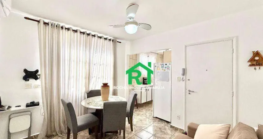 Apartamento com 1 dormitório à venda, 48 m² por r$ 370.000,00 - tombo - guarujá/sp