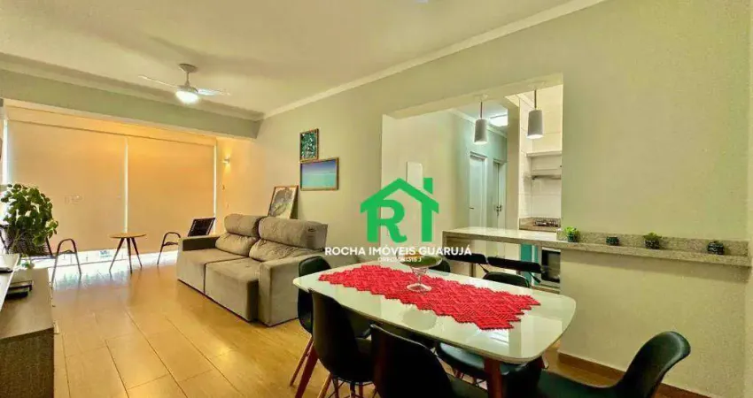 Apartamento com 3 dormitórios, 90 m² - venda por r$ 600.000,00 ou aluguel por r$ 4.800,00/mês - pitangueiras - guarujá/sp