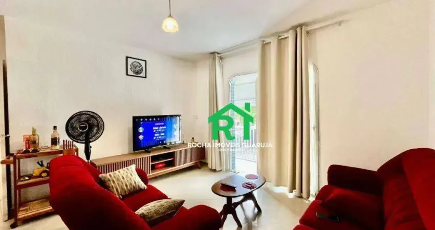 Apartamento com 3 dormitórios à venda, 87 m² por r$ 350.000,00 - enseada - guarujá/sp