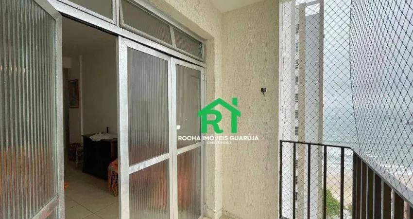 Apartamento à beira mar com 3 dormitórios (1 suíte), 1 vaga, pitangueiras, guarujá/sp