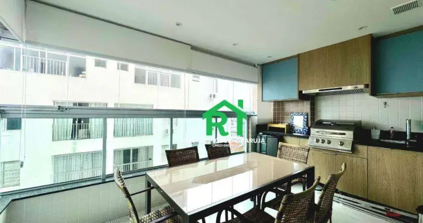 Apartamento à beira com 2 quartos (1 suíte), 2 vagas e lazer à venda em jardim astúrias, guarujá