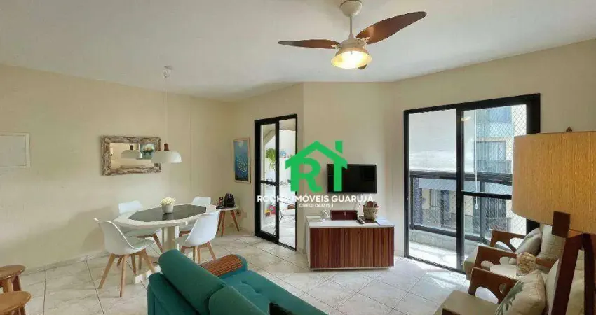 Apartamento com 2 quartos (1 suíte), 1 vaga e lazer à venda no tombo, guarujá