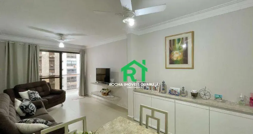 Apartamento com 2 dormitórios (1 suíte), 2 vagas, pitangueiras, guarujá/sp