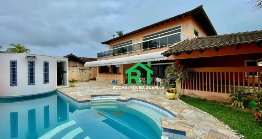 Casa com 7 quartos (4 suítes), 4 vagas, piscina á venda em praia da enseada, guarujá