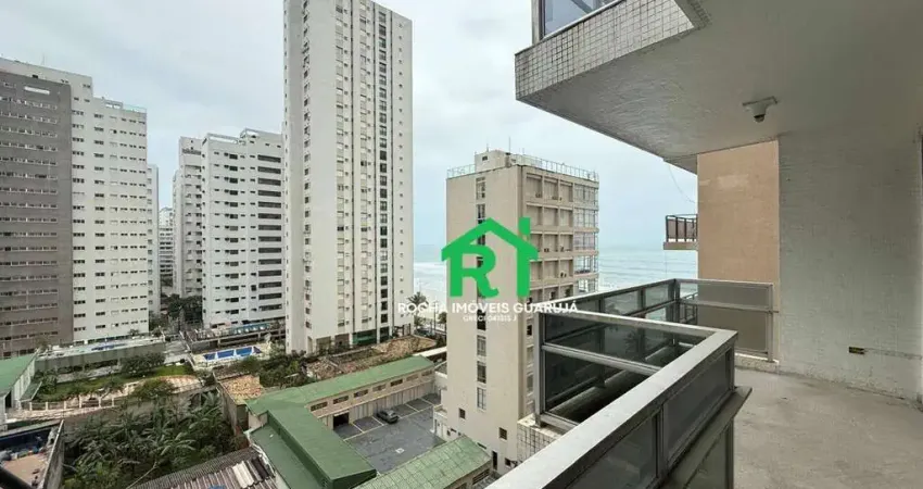 Apartamento beira-mar com vista para o mar na praia das pitangueiras, guarujá.