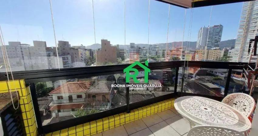 Apartamento com 2 quartos (1 suíte), 1 vaga, lazer. à venda em enseada, guarujá/sp