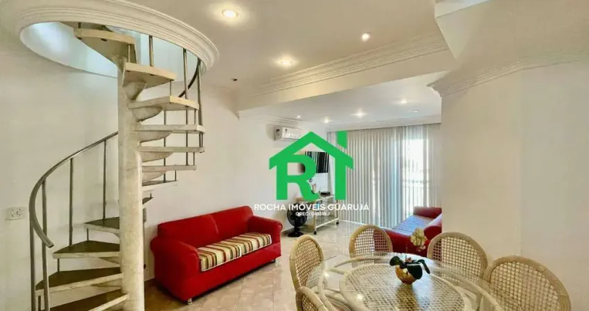 Cobertura com 3 quartos (1 suíte), jacuzzi, 2 vagas à venda em praia da enseada, guarujá