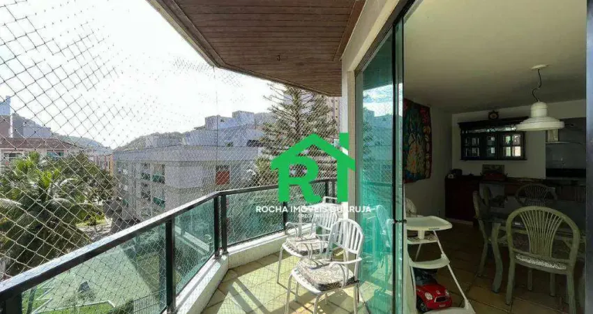 Apartamento com 4 quartos (1 suíte), 1 vaga e lazer à venda em enseada, guarujá