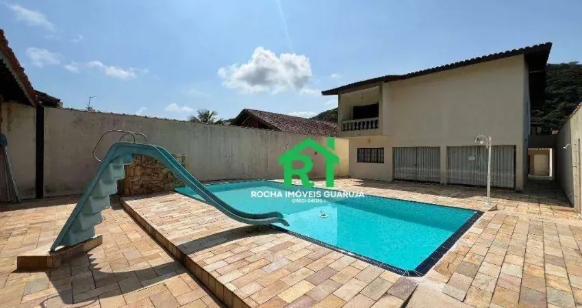 Casa com 4 quartos (1 suíte), 5 vagas e lazer à venda em jardim guaiuba, guarujá