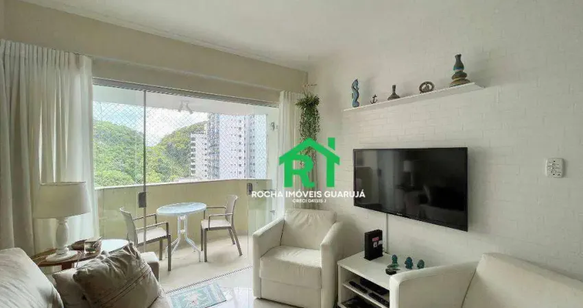 Apartamento à beira mar com 2 quartos (1 suíte), 1 vaga, à venda em pitangueiras, guarujá