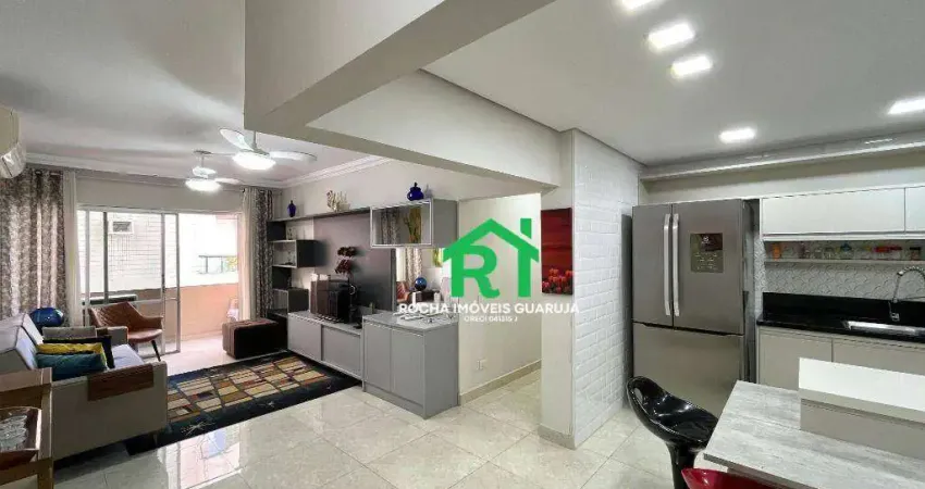 Apartamento à beira mar com 3 quartos (1 suíte), 2 vagas e lazer à venda em jardim astúrias, guarujá