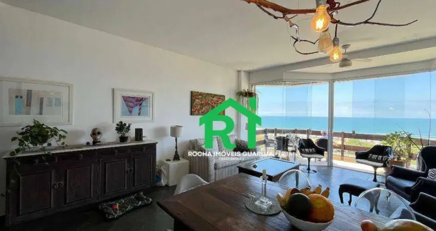 Casa à beira mar com 4 quartos (4 suítes), 4 vagas e lazer à venda em enseada, guarujá