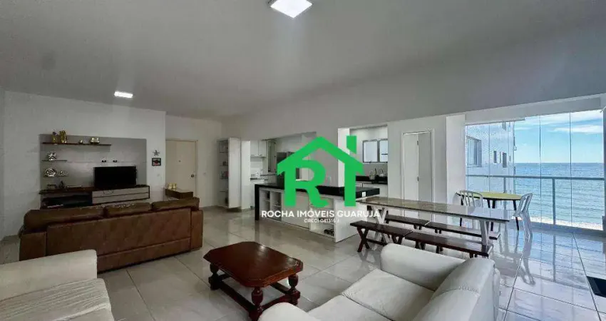 Apartamento frente mar com 2 suítes e 1 vaga à venda em pitangueiras, guarujá