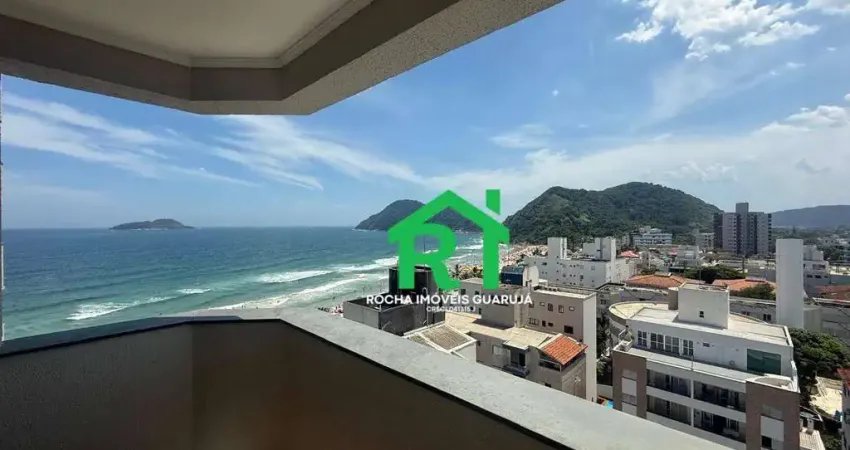 Apartamento reformado frente mar com vista na praia do tombo – guarujá