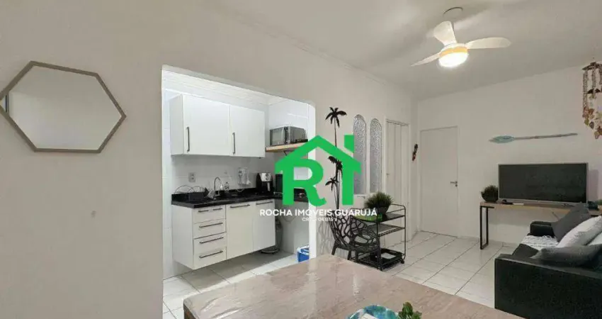 Apartamento com 2 dormitórios à venda na Praia do Tombo, Guarujá.