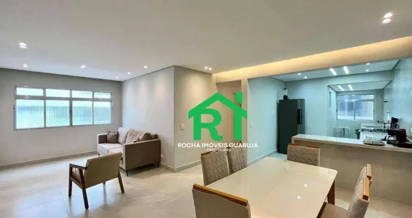 Apartamento Reformado, 2 quartos à venda na Praia das Astúrias, Guarujá.