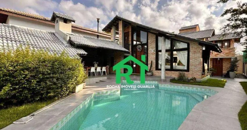 Casa de alto padrão com 4 quartos (4 suítes), 4 vagas, lazer á venda em Pernambuco, Guarujá.