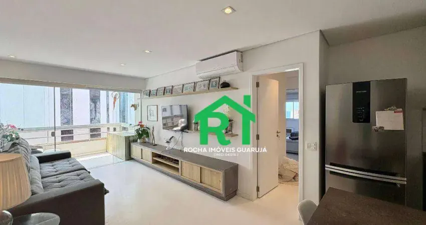 Apartamento à beira mar com 3 quartos (1 suíte), 2 vagas e lazer à venda em Jardim Astúrias, Guarujá