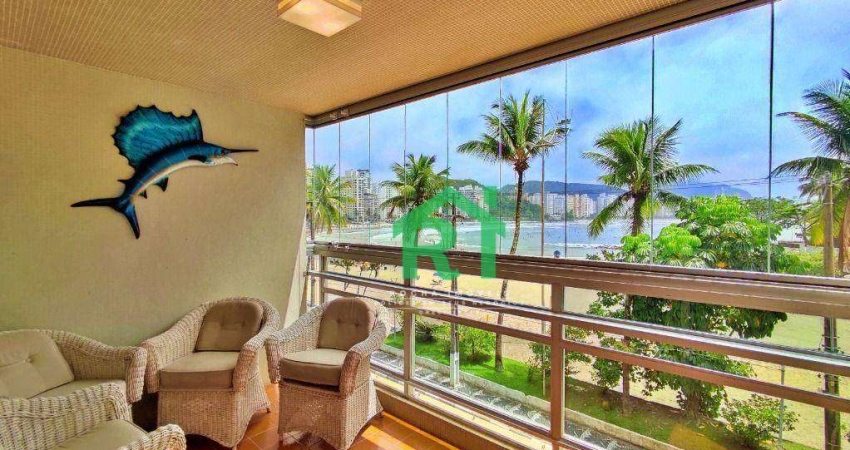 Apartamento Frente Mar, 3 Dormitórios (2 Suítes), 1 Vaga, Área de Lazer, Jardim Astúrias, Guarujá/SP