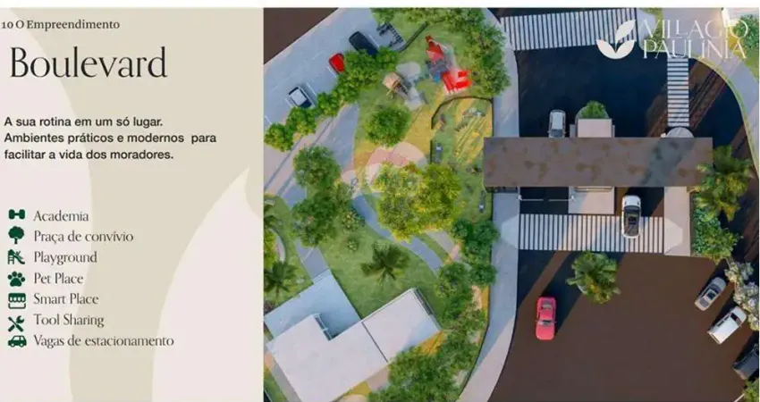 Terreno á venda com 200m² no condomínio villagio em paulínia/sp.