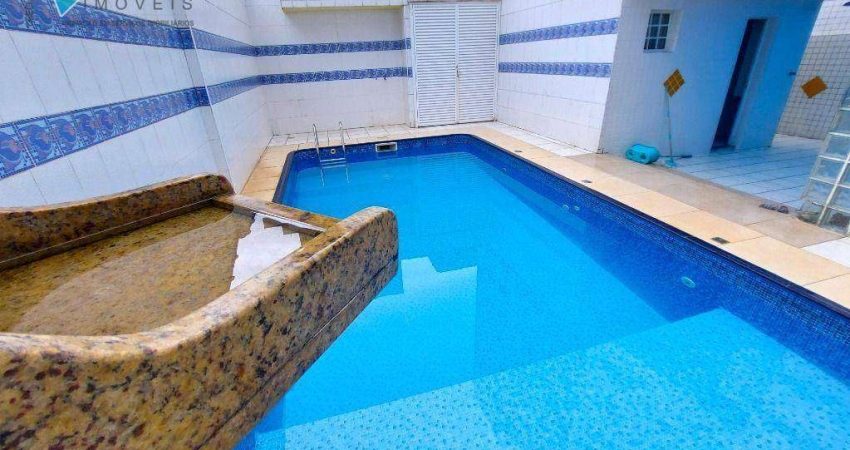 Casa com piscina 3 dormitórios sendo 2 suítes  para alugar, 140 m² por R$ 4.800/mês - Tupi - Praia Grande/SP