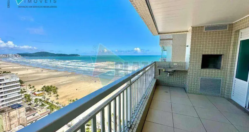 Apartamento com 2 dormitórios para alugar, 91 m² por R$ 5.500,00/mês - Aviação - Praia Grande/SP