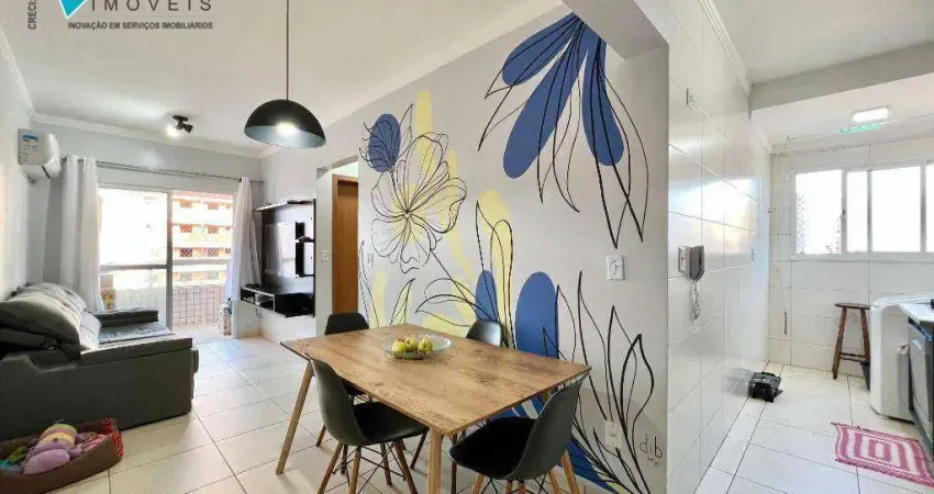 Apartamento com 2 dormitórios à venda, 54 m² por r$ 380.000,00 - aviação - praia grande/sp