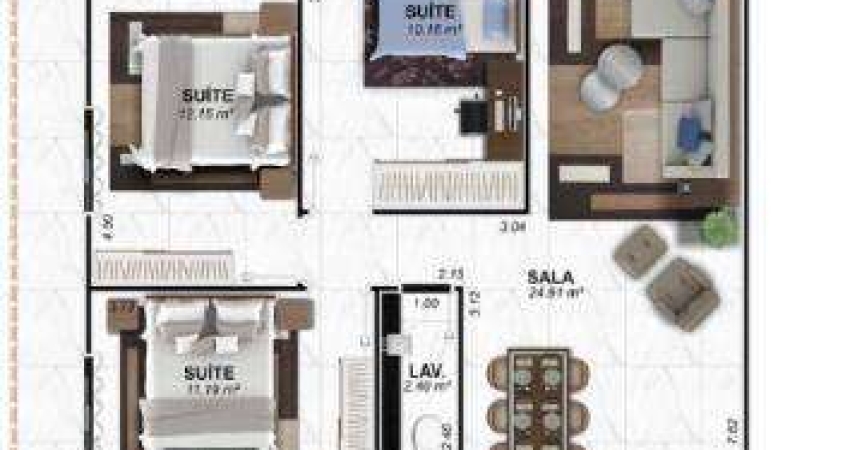 Apartamento à venda, 145 m² por R$ 1.579.000,00 - Vilamar - Praia Grande/SP