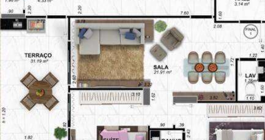 Apartamento à venda, 119 m² por R$ 1.144.000,00 - Vilamar - Praia Grande/SP