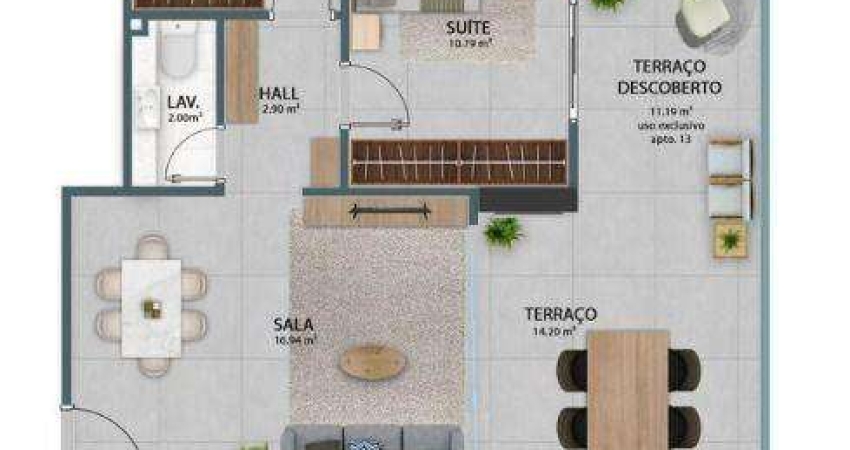 Apartamento à venda, 87 m² por R$ 699.207,80 - Vila Guilhermina - Praia Grande/SP