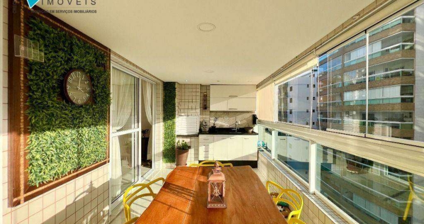 Apartamento com 3 dormitórios à venda, 138 m² por R$ 1.500.000,00 - Canto do Forte - Praia Grande/SP